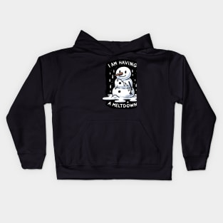 I’m having a Meltdown Snowman (Back Print) Kids Hoodie